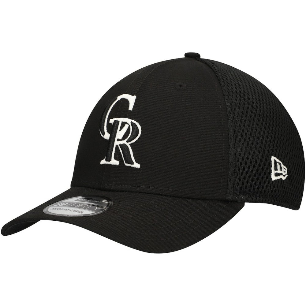 Colorado Rockies Neo 39THIRTY Flex Hat - Black/White | New Era