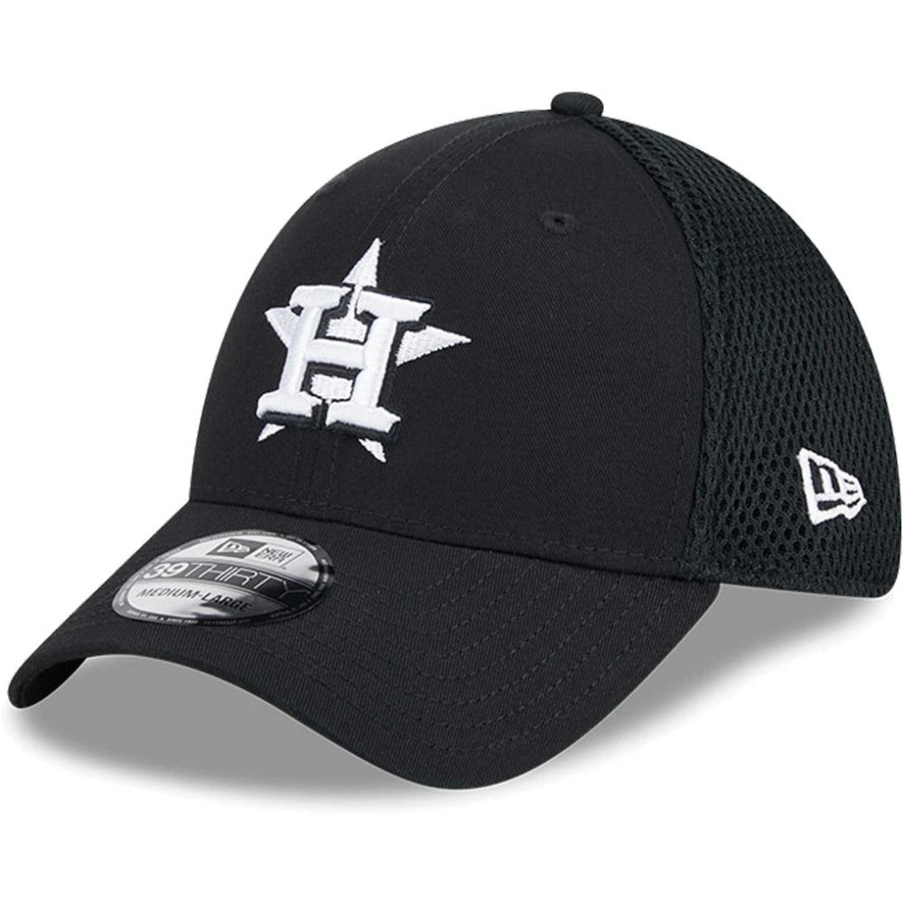 Houston Astros Neo 39THIRTY Flex Hat - Black/White | New Era