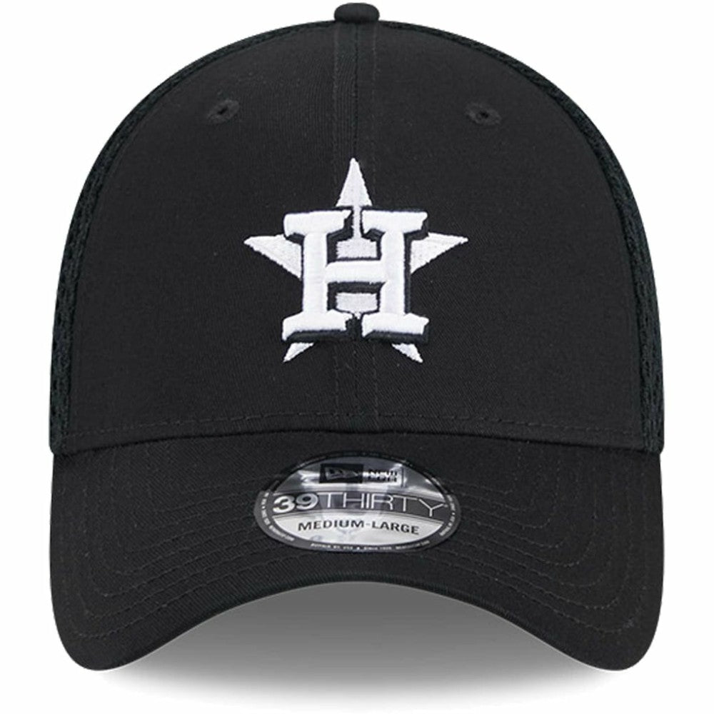 Houston Astros Neo 39THIRTY Flex Hat - Black/White | New Era