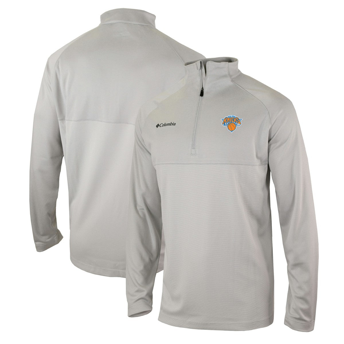 New York Knicks Omni-Wick Rockin' It Quarter-Zip Pullover Top - Heather Gray | Columbia cheap