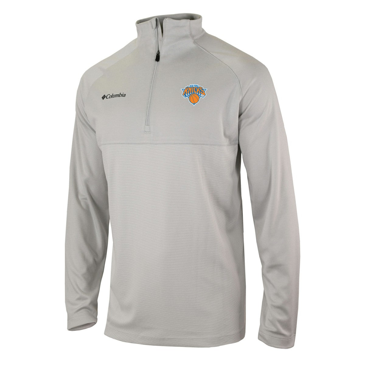 New York Knicks Omni-Wick Rockin' It Quarter-Zip Pullover Top - Heather Gray | Columbia cheap