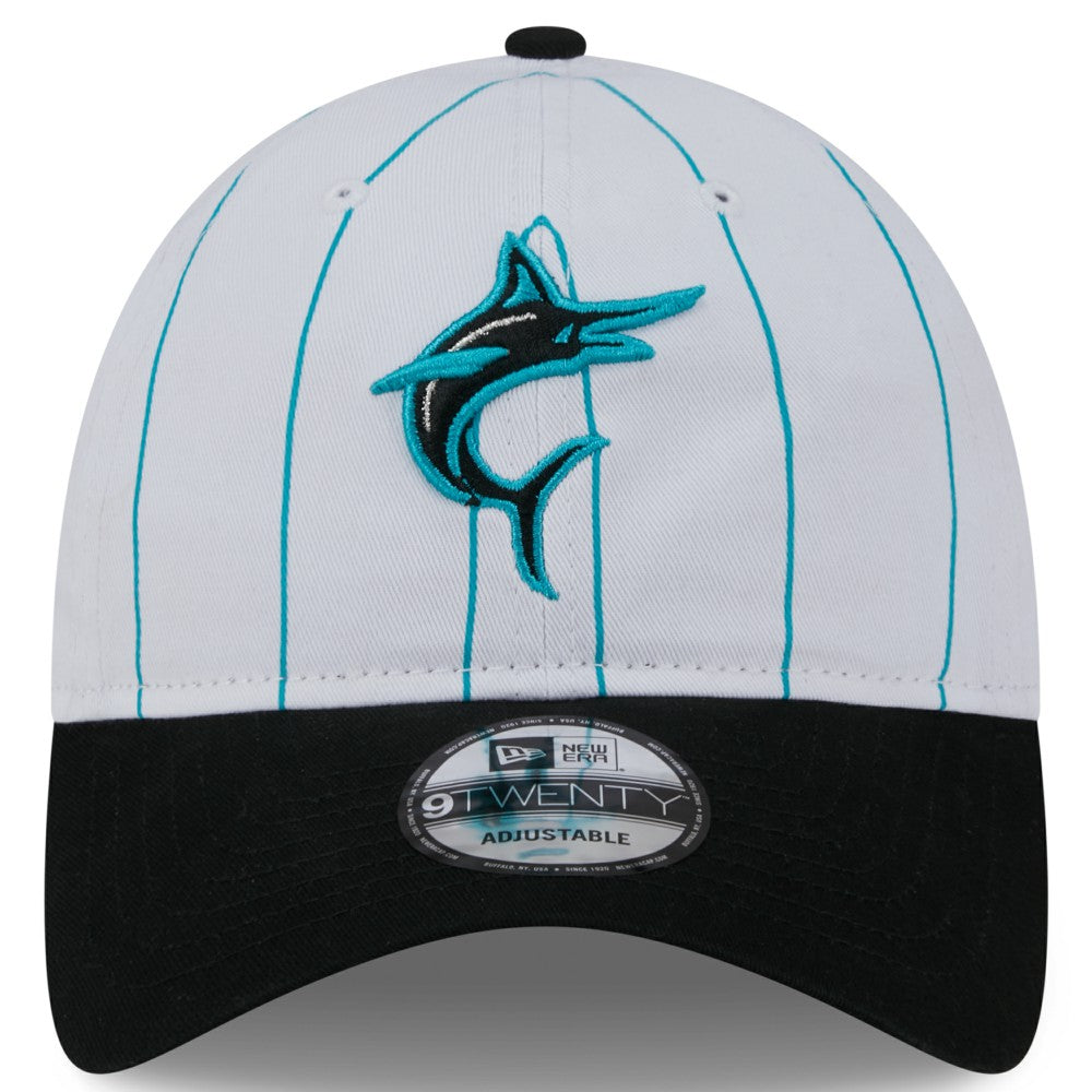Miami Marlins 2025 Batting Practice 9TWENTY Adjustable Hat - White | New Era