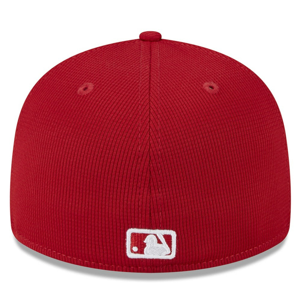 Cincinnati Reds 2025 Batting Practice Low Profile 59FIFTY Fitted Hat - White | New Era