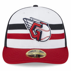 Cleveland Guardians 2025 Batting Practice Low Profile 59FIFTY Fitted Hat - White | New Era