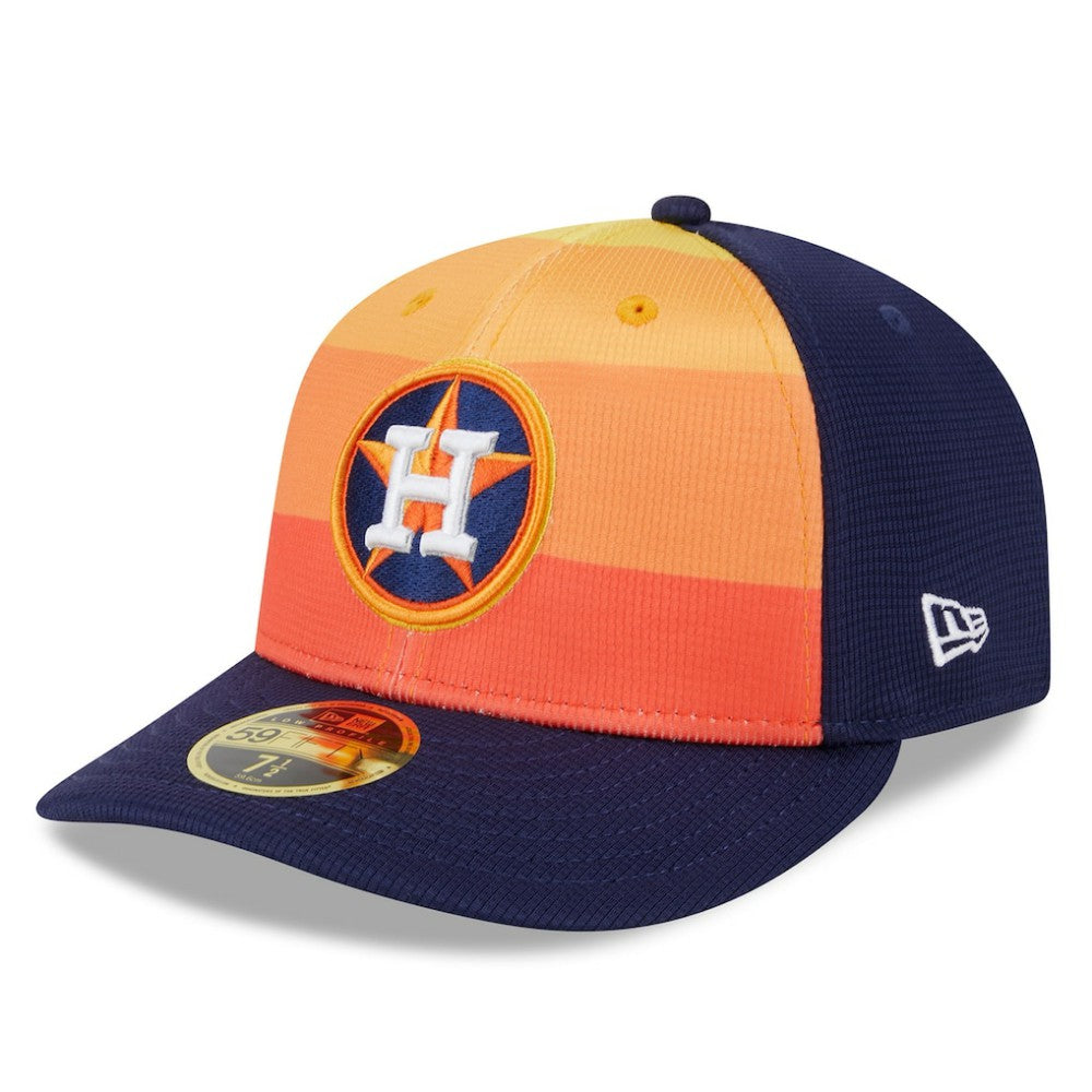 Houston Astros 2025 Batting Practice Low Profile 59FIFTY Fitted Hat - Orange | New Era