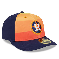 Houston Astros 2025 Batting Practice Low Profile 59FIFTY Fitted Hat - Orange | New Era