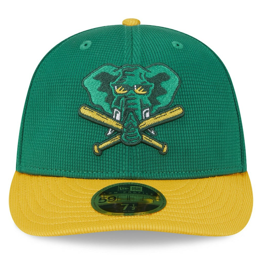 Athletics 2025 Batting Practice Low Profile 59FIFTY Fitted Hat - Kelly Green | New Era