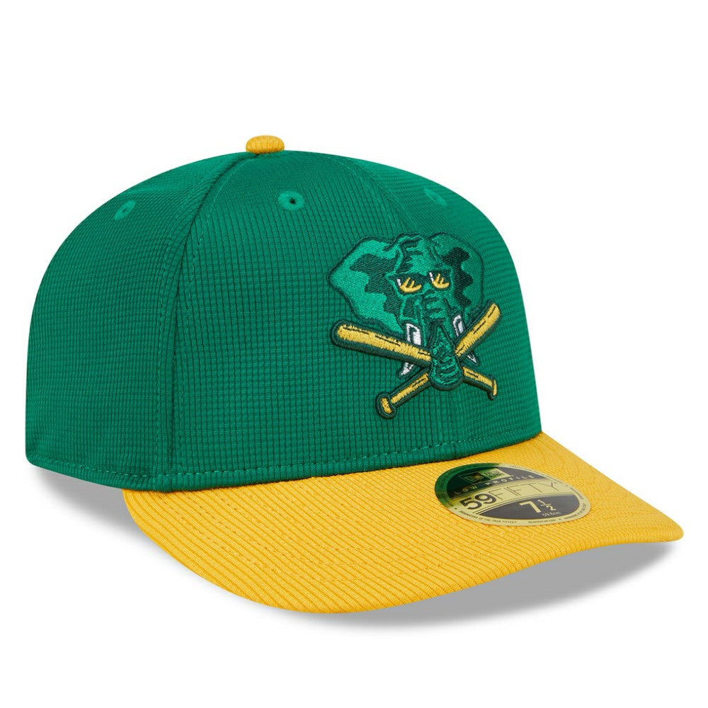 Athletics 2025 Batting Practice Low Profile 59FIFTY Fitted Hat - Kelly Green | New Era