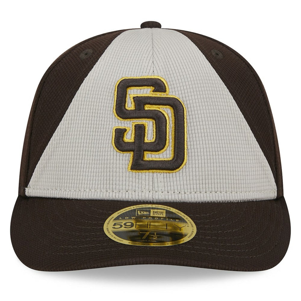 San Diego Padres 2025 Batting Practice Low Profile 59FIFTY Fitted Hat - Brown | New Era