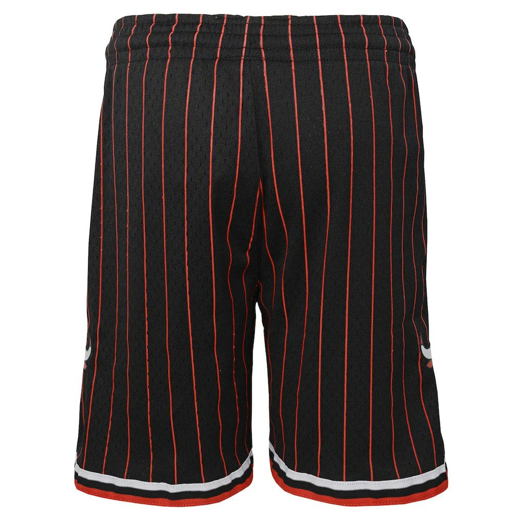 Chicago Bulls Youth Hardwood Classics Swingman Shorts - Black | Mitchell & Ness on sale