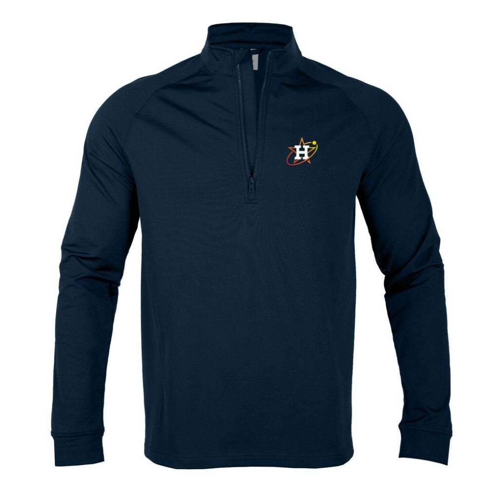 Houston Astros Levelwear City Connect Calibre Insignia Core Quarter-Zip Pullover Top - Navy