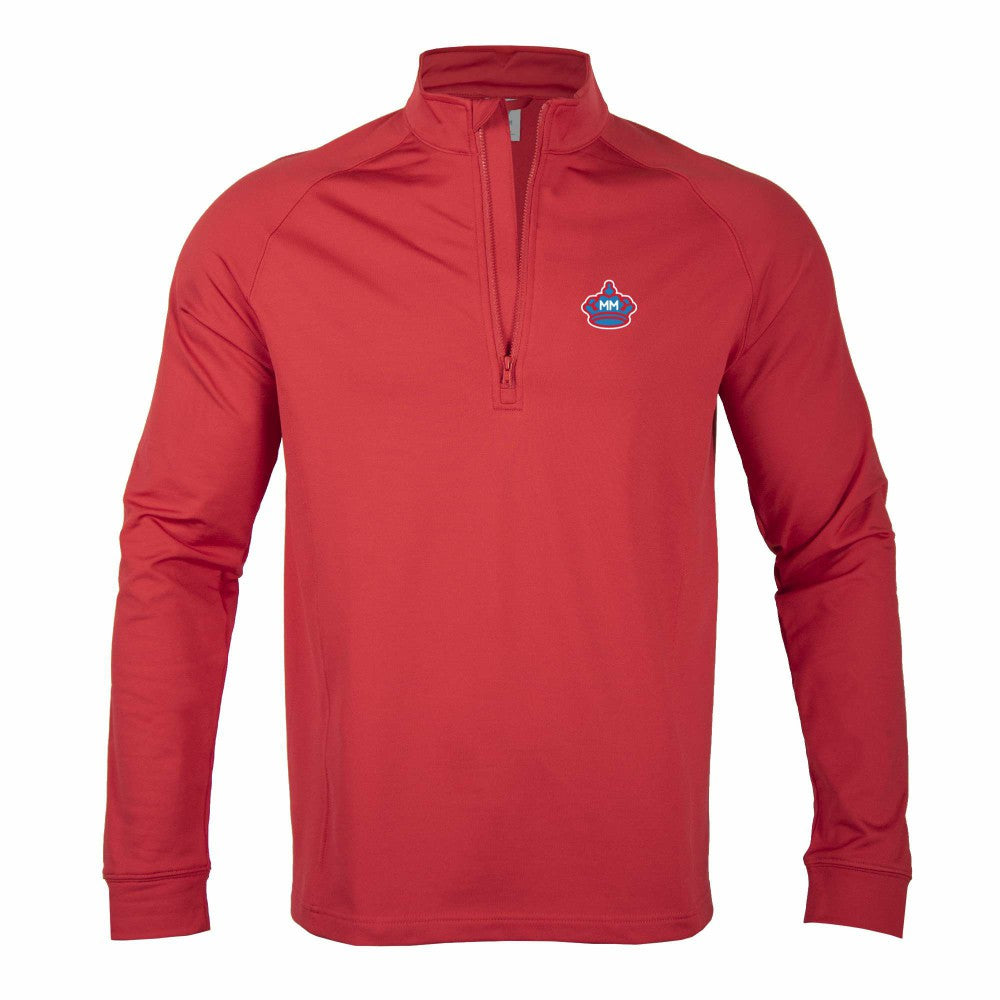 Miami Marlins Levelwear City Connect Calibre Insignia Core Quarter-Zip Pullover Top - Red