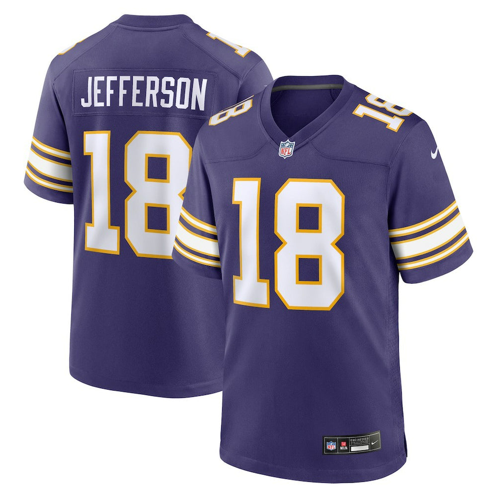 NFL Minnesota Vikings Justin Jefferson  Classic Player Game Jersey