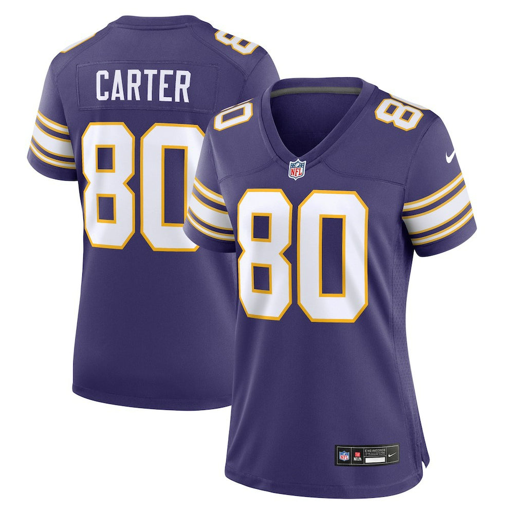 NFL Minnesota Vikings Cris Carter  Women's Classic Retired Player Game Jersey