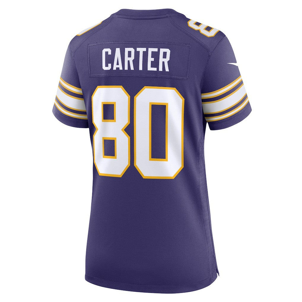 NFL Minnesota Vikings Cris Carter  Women's Classic Retired Player Game Jersey