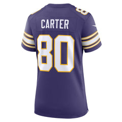 NFL Minnesota Vikings Cris Carter  Women's Classic Retired Player Game Jersey