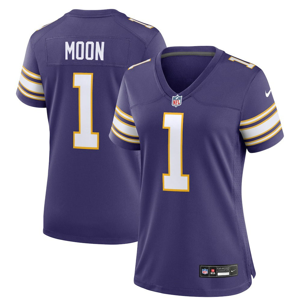 NFL Minnesota Vikings Warren Moon  Women's Classic Retired Player Game Jersey
