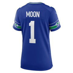 NFL Seattle Seahawks Warren Moon  Women's Throwback Retired Player Game Jersey