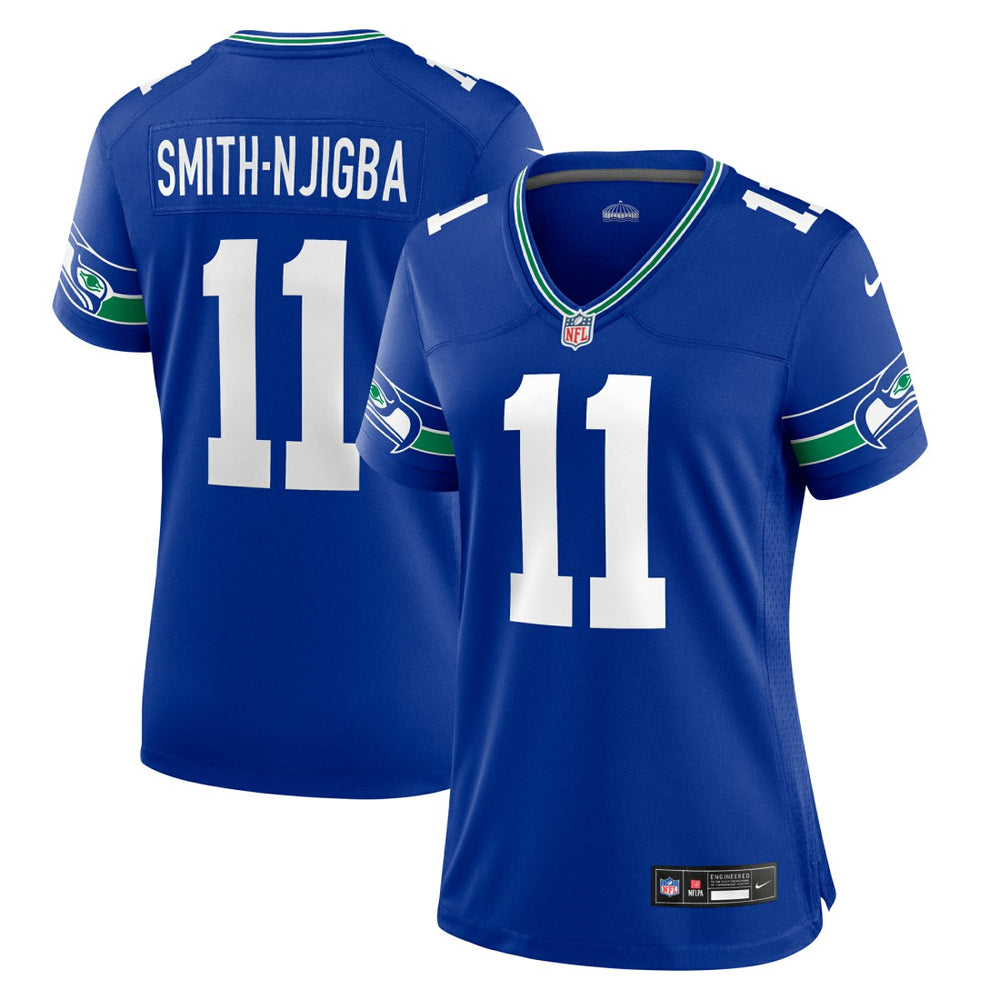 NFL Seattle Seahawks Jaxon Smith-Njigba  Women's Throwback Player Game Jersey