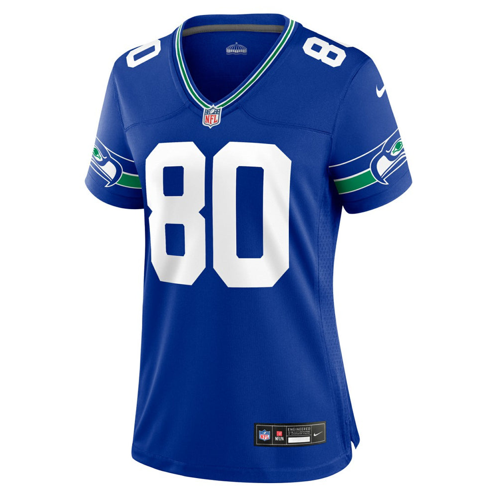 NFL Seattle Seahawks Steve Largent  Women's Throwback Retired Player Game Jersey