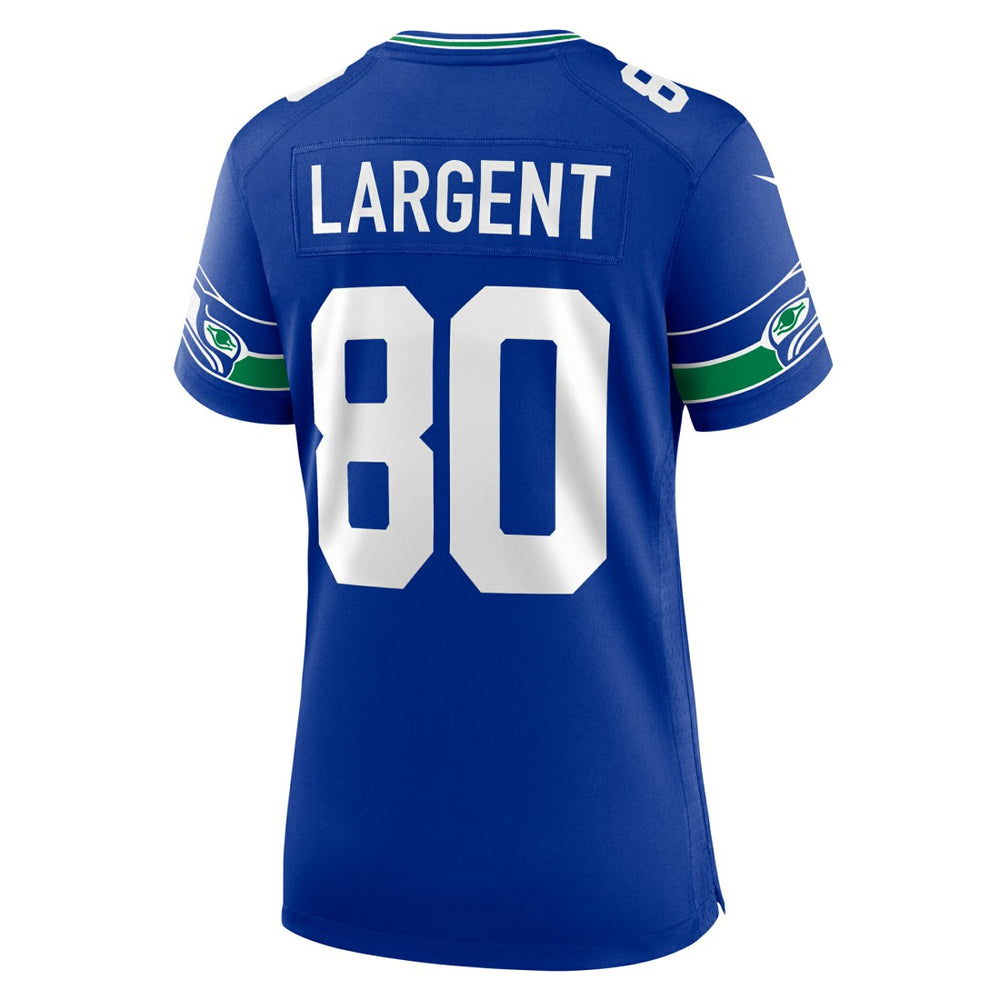 NFL Seattle Seahawks Steve Largent  Women's Throwback Retired Player Game Jersey