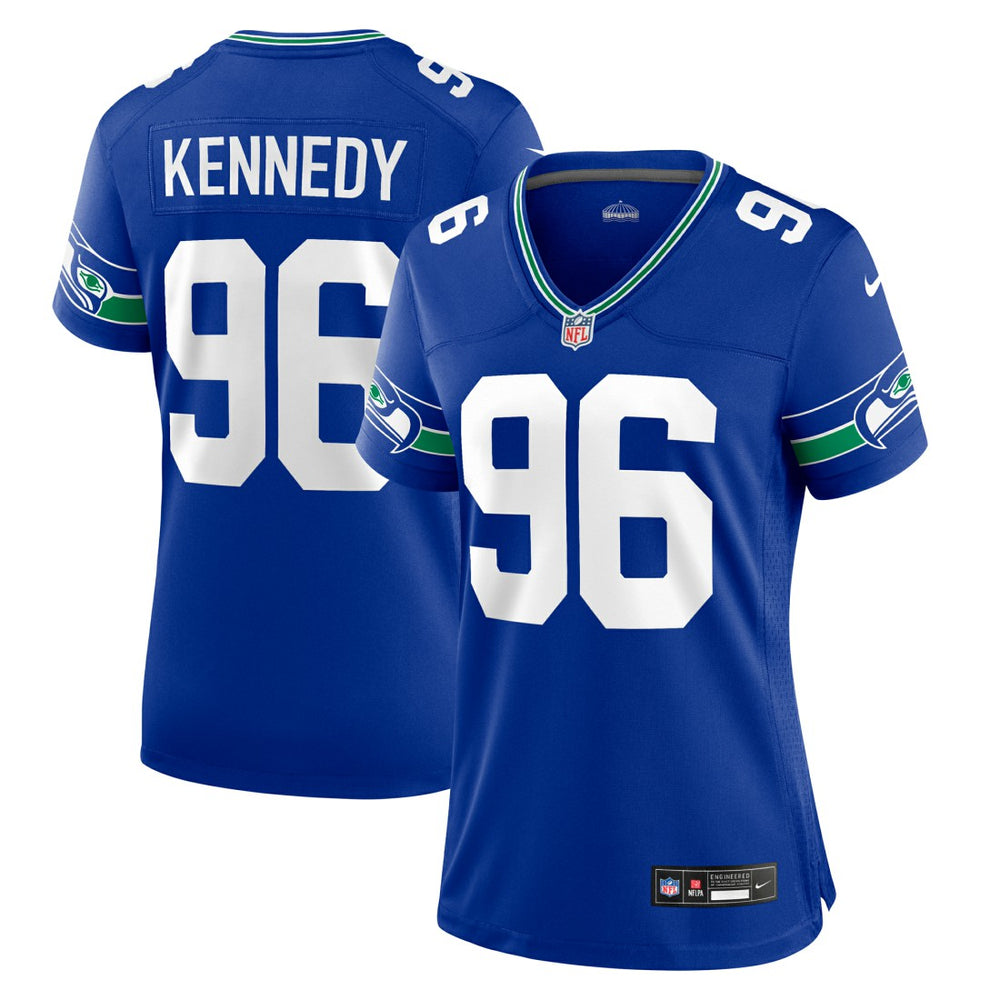 NFL Seattle Seahawks Cortez Kennedy  Women's Throwback Player Game Jersey