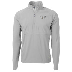 NFL Philadelphia Eagles Cutter & Buck Adapt Eco Knit Hybrid Recycled Quarter-Zip Pullover Jacket