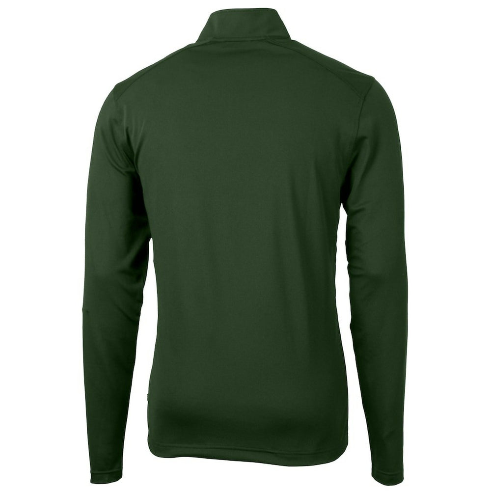 NFL Philadelphia Eagles Cutter & Buck Virtue Eco Pique Recycled Quarter-Zip Pullover