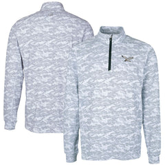 NFL Philadelphia Eagles Cutter & Buck Traverse Camo Print Stretch Quarter-Zip Pullover