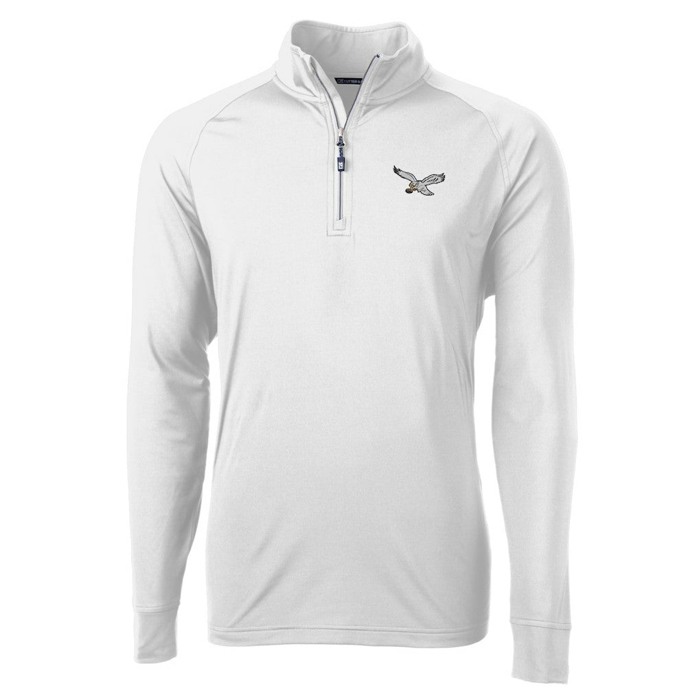 NFL Philadelphia Eagles Cutter & Buck Eco Knit Stretch Recycled Quarter-Zip Pullover