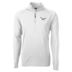 NFL Philadelphia Eagles Cutter & Buck Eco Knit Stretch Recycled Quarter-Zip Pullover