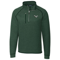 NFL Philadelphia Eagles Cutter & Buck Mainsail Sweater-Knit Half-Zip Pullover Jacket