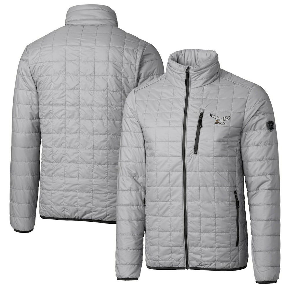 NFL Philadelphia Eagles Cutter & Buck Rainier PrimaLoft Eco Insulated Full-Zip Puffer Jacket