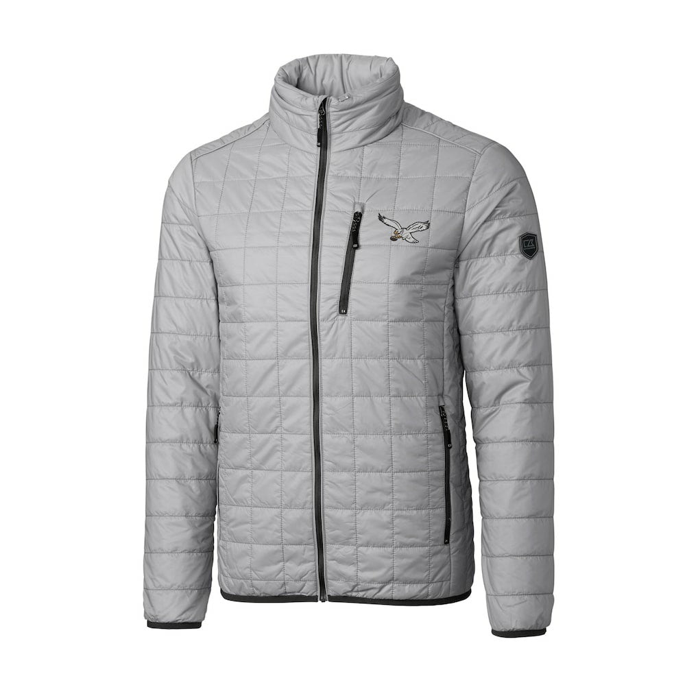 NFL Philadelphia Eagles Cutter & Buck Rainier PrimaLoft Eco Insulated Full-Zip Puffer Jacket