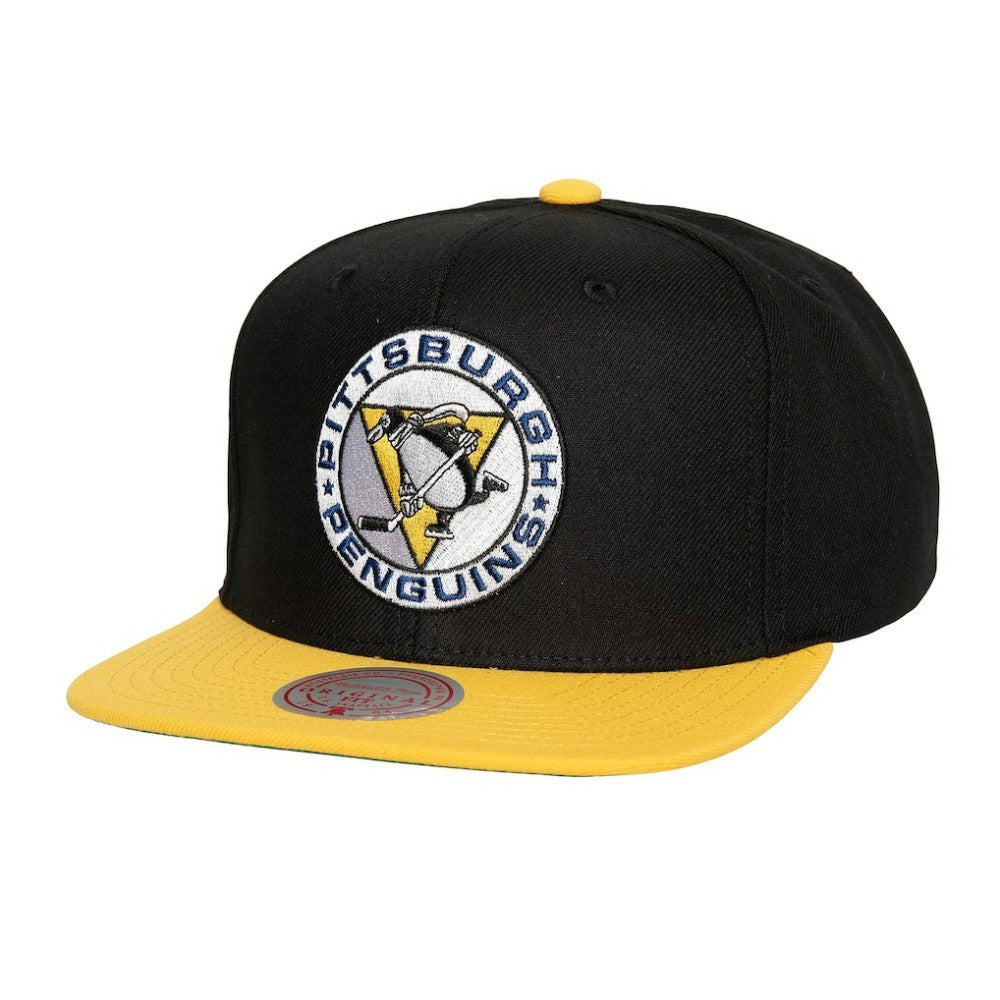 Pittsburgh Penguins Mitchell & Ness Core Team Ground 2.0 Snapback Hat