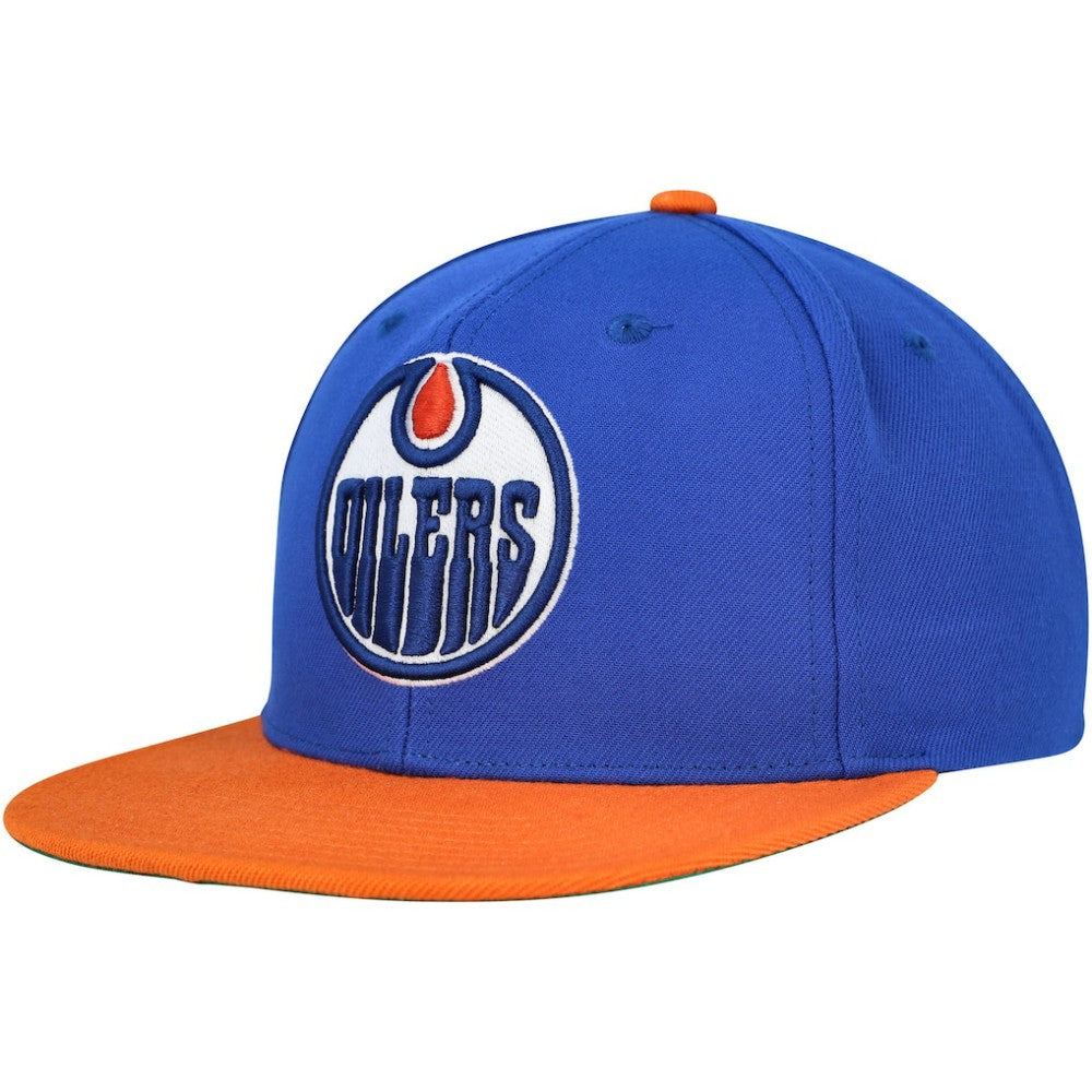 Edmonton Oilers Mitchell & Ness Core Team Ground 2.0 Snapback Hat