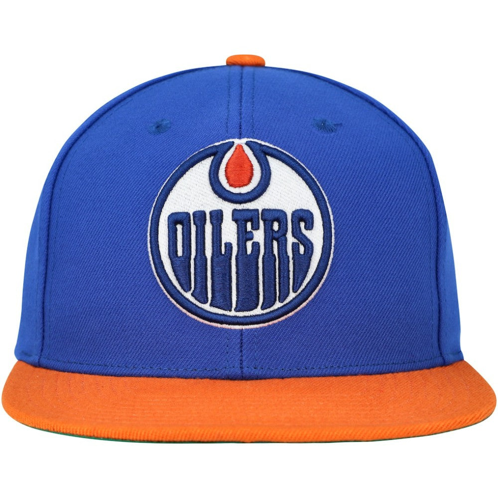 Edmonton Oilers Mitchell & Ness Core Team Ground 2.0 Snapback Hat