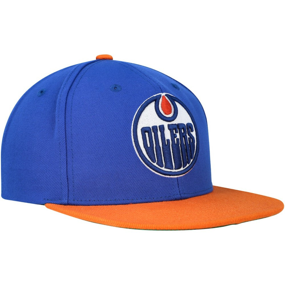 Edmonton Oilers Mitchell & Ness Core Team Ground 2.0 Snapback Hat