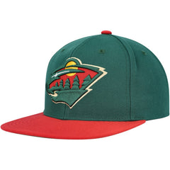 Minnesota Wild Mitchell & Ness Core Team Ground 2.0 Snapback Hat