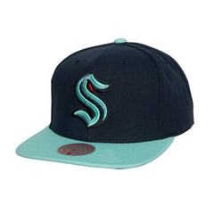 Seattle Kraken Mitchell & Ness Core Team Ground 2.0 Snapback Hat