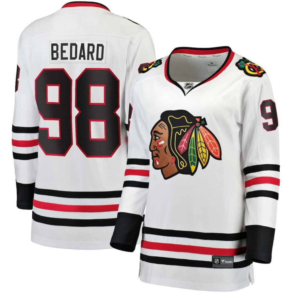 Connor Bedard Chicago Blackhawks Fanatics Women's Away Breakaway Jersey