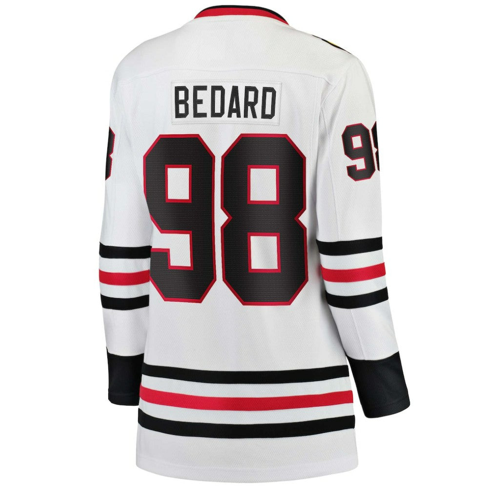 Connor Bedard Chicago Blackhawks Fanatics Women's Away Breakaway Jersey