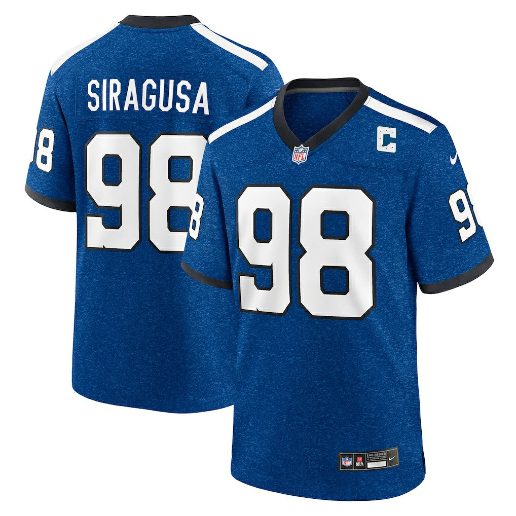 NFL Indianapolis Colts Tony Siragusa  Retired Player Alternate Game Jersey