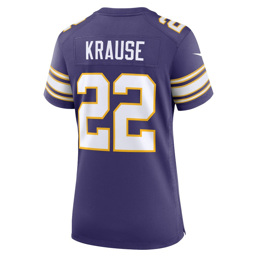 NFL Minnesota Vikings Paul Krause  Women's Classic Retired Player Jersey