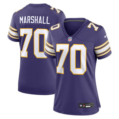 NFL Minnesota Vikings Jim Marshall  Women's Classic Retired Player Jersey
