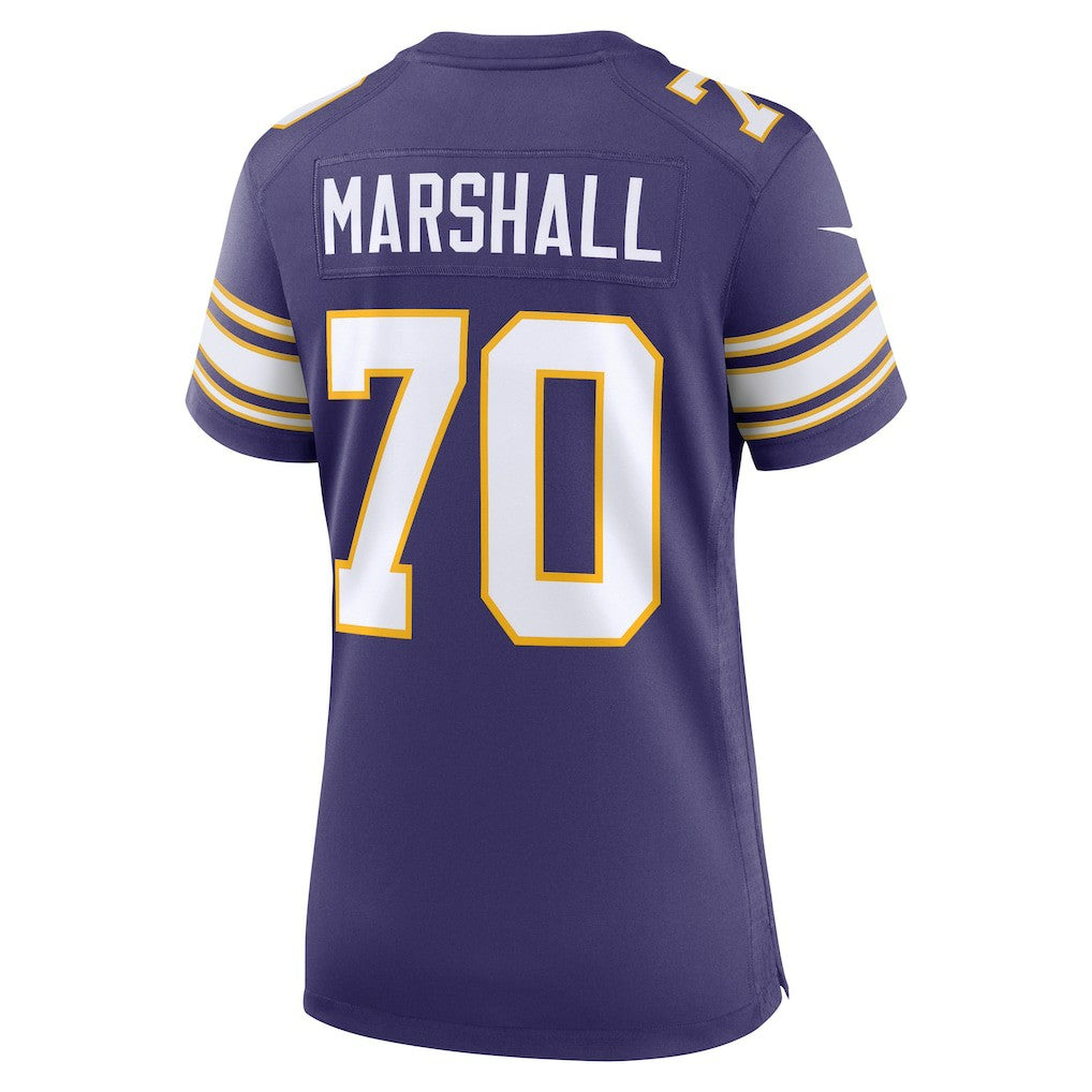 NFL Minnesota Vikings Jim Marshall  Women's Classic Retired Player Jersey