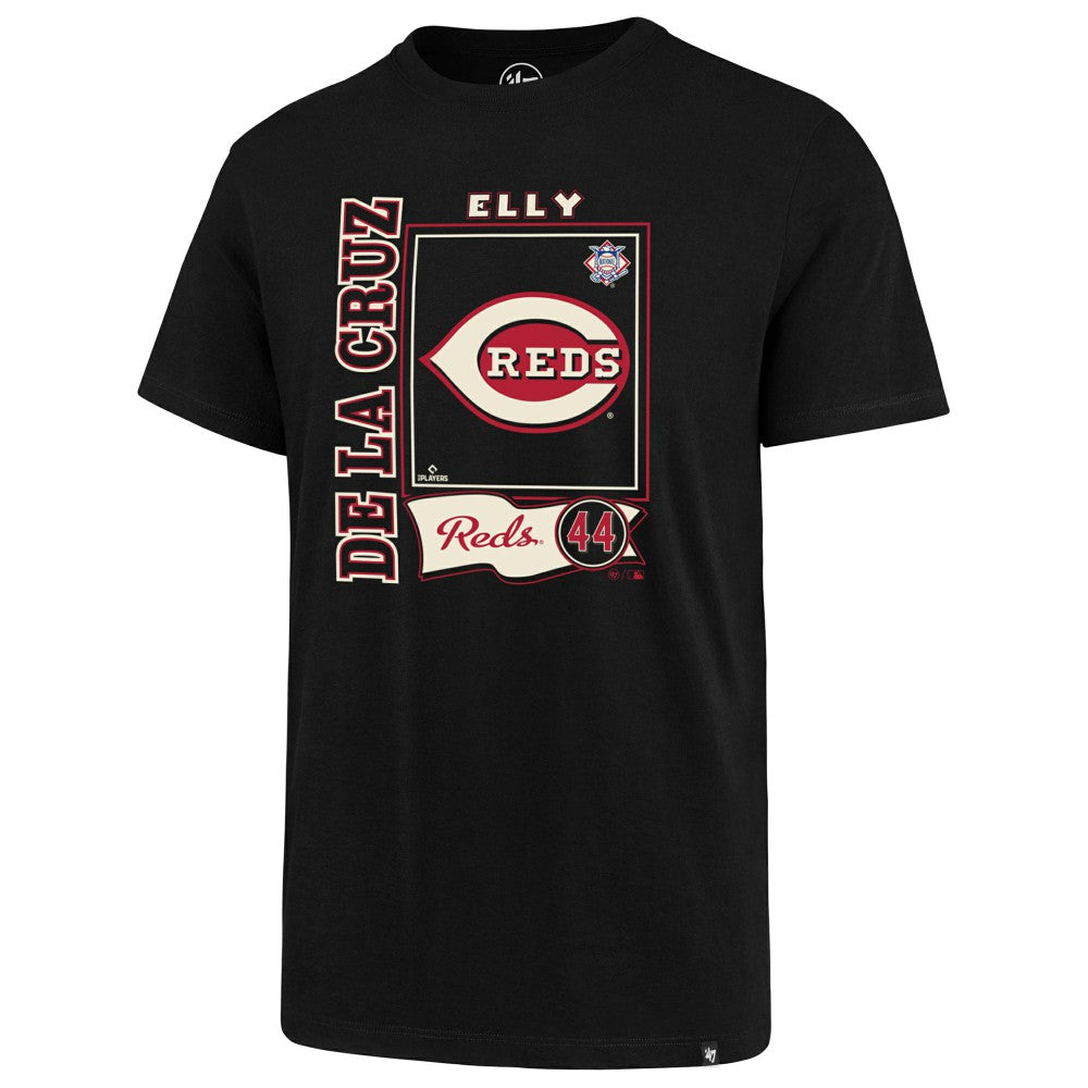 Elly De La Cruz Cincinnati Reds Graphic T-Shirt - Black | 47 brand