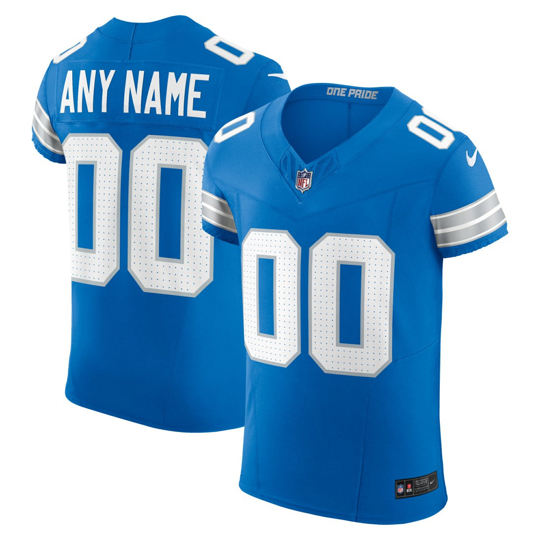 NFL Detroit Lions Team Vapor F.U.S.E. Elite Custom Jersey