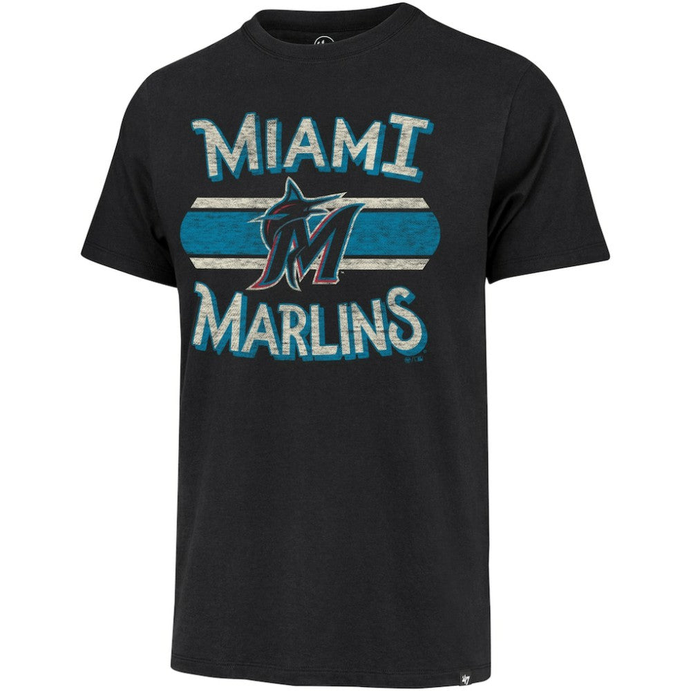 Miami Marlins Renew Franklin T-Shirt - Black | 47 brand
