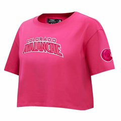 Colorado Avalanche Pro Standard Women's Triple Pink Cropped Boxy T-Shirt